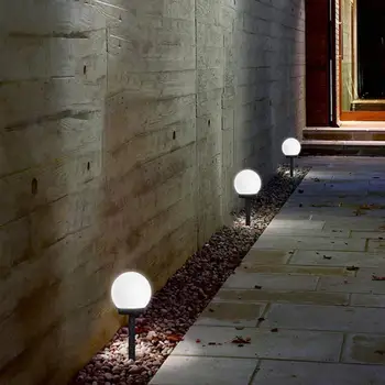 10 cm Solárne Svetlá Zemi Bublina Lampa Loptu Lampy Vonkajšie Trávnik Svetlo Krajiny Nádvorie Lampy, Záhradné Dekorácie