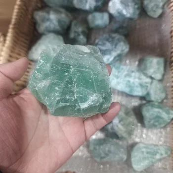 100% Prírodný Vysoko Kvalitný Zelený Fluorite Crystal Kamenných Surovín, Liečenia Domova Minerálne Vzor Quartz Kamene