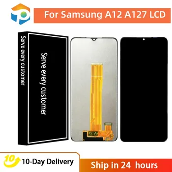 100% Testované Na Samsung Galaxy A12 LCD A12F Displej A127f Dotykový LCD Displej Digitalizátorom. Pre Samsung A12 Obrazovke Náhradné