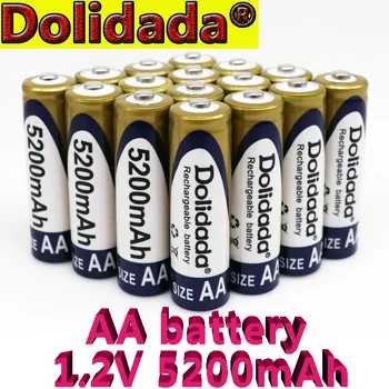 100% d ' origine 1.2 V, AA batterie 5200mAh Ni-MH aa Rechargeables Batterie Pour Jouets Caméra Micro