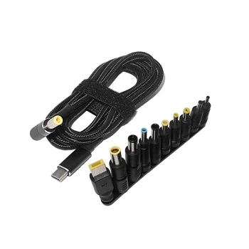 100W, Typ C Prenosný Napájací Adaptér Konektora Pripojte kábel USB Typu C Na Univerzálny Notebook pre Nabíjačku Konektor Nabíjacieho Kábla Kábel 1,8 M