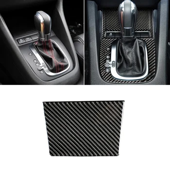 10pcs Uhlíkových Vlákien Interiérom Cigaretový Zapaľovač Krytom Popolníka Panel Nálepky Interiérom pre VW Golf 6 R MK6 Scirocco 09-16