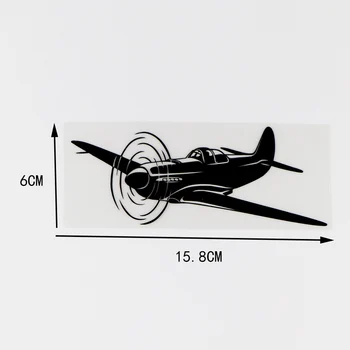 15.8X6CM tvorivé vinyl odtlačkový osobné lietadlo pilot sky glide vozidla nálepkou, vysokej kvality auto dekorácie