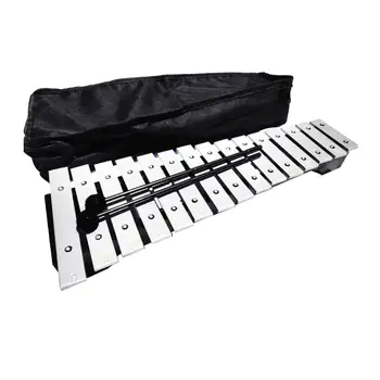 15 Poznámka Glockenspiel Bicie Xylophone s puzdra a Paličky Bicie Súpravu Hudobný Nástroj pre Hráčov Kapela Začiatočník