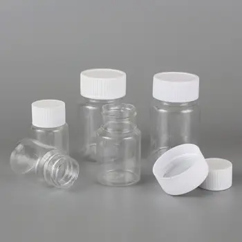 150PCS 100 ml Plastových PET Jasné Prázdne Tesnenie Fľaše látka, Prášok Medicíny Pilulku Chemické Kontajner Fľaštičiek Činidla