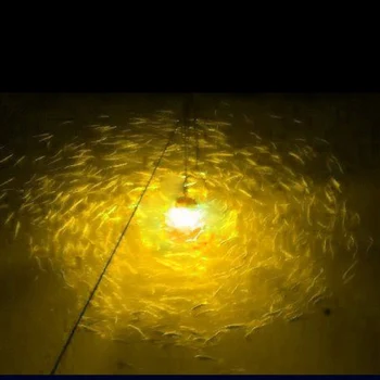 15° 12VDC AC110-240V Rybárske Lure LED Reflektor, 60W Prilákať Rybárske Lampa LED Nočný Rybolov Svetlo Hlbokej vode ryby vrstva