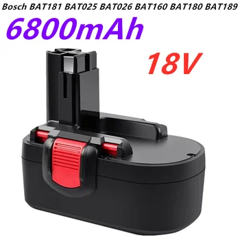 18 V 6,8 Ah Batterie Kompatibel mit Bosch BAT181 BAT025 BAT026 BAT160 BAT180 BAT189 PSR 18 VE-2, a TO VE-2 GSB