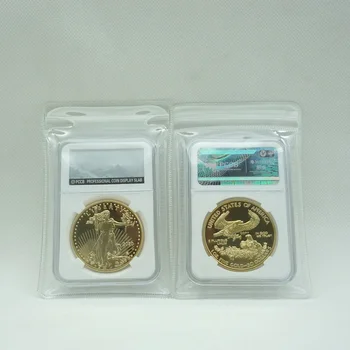 1933 2000 2011 2020 2021 American Eagle Dolár Čistý 24K Zlatom Mosadz Mince s PCCB Prípade