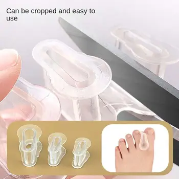 1Pairs A-tvarované Toe Oddeľovač Prst Ortopedické Výrobky Corrector Nohy Starostlivosť Straightene Valgus Prst Chránič Pedikúra Nástroje