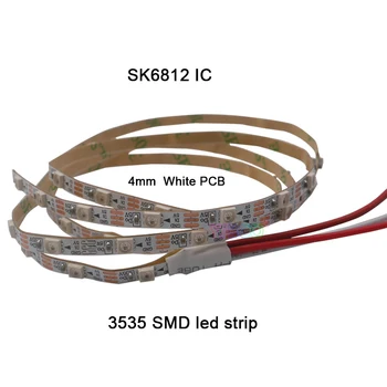 1m DC5V 4 mm/5 mm/7mm PCB adresný SK6812 5050 SMD 3535 RGB flexibilné LED pásky 60/144 pixelov/m IP30 led pásy doprava zadarmo