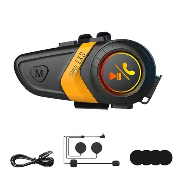 1pc LX3 Motocyklové Prilby Bluetooth Headset, Handsfree Nepremokavé, Ľahké Slúchadlá S Hráč Prilba Bezdrôtové Slúchadlá Musi P2B6