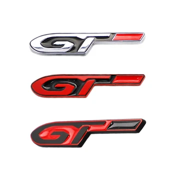 1pcs 3D Kovov GT Auto List Zadné Ostrohové batožinového priestoru Obtlačky Znak, Odznak Nálepky Odtlačkový Styling pre Mercedes Benz Príslušenstva Mazda 3bl