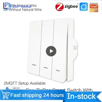 1~4PCS WiFi Smart Wall Light Switch RF433 Tlačidlo Vysielača Inteligentný život Tuya Aplikáciu Diaľkové Ovládanie Práce s Alexa Google