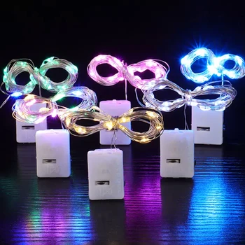 2/1M Medený Drôt LED Svetlá String Garland Ľahké Nepremokavé Rozprávkových Svetiel Na Vianoce Svadobné Party Dekorácie Dovolenku Osvetlenie