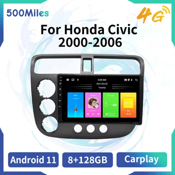 2 Din autorádia pre Honda Civic 2000-2006 Android Auto Stereo Multimediálny Prehrávač, Navigácia, WIFI, FM, GPS, Audio Autoradio Vedúci Jednotky