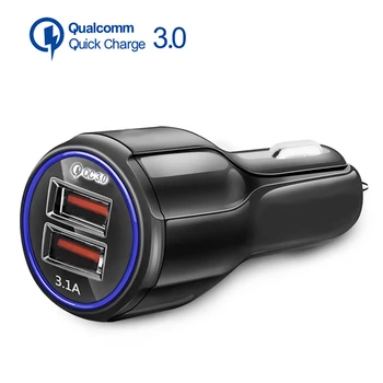 20 KS Rýchle Nabíjanie QC3.0 Adaptér Duálny USB Nabíjačka do Auta Pre iPhone XS max Huawei Mate20 pro P30 pro