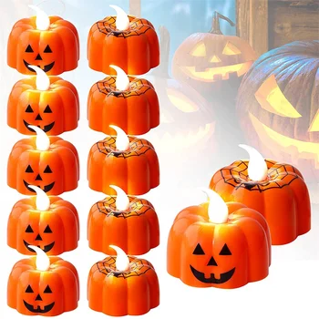 2021 Halloween Tekvica sviečkach LED Sviečka Stôl Dekorácie Svietidla Tekvicové Párty Šťastný Halloween Party Decor