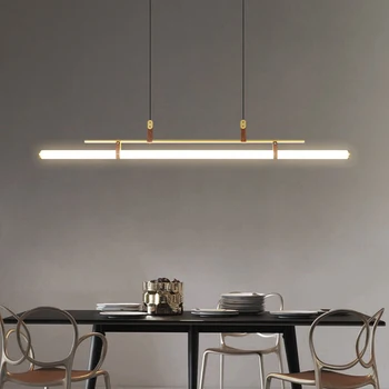 2021 Nový Moderný Prívesok Svetlá Akryl Trubice Led Obývacia Izba Dekorácie Jednoduché Hanglamp pre Jedáleň, Obývacia Izba Pozastavenie