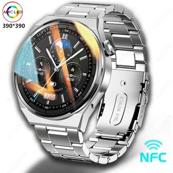 2023 Nové 390*390 HD Smart Hodinky Mužov NFC Nepremokavé Športové Fitness Tracker Bluetooth Hovor Smartwatch Muž Pre HUAWEI Android IOS