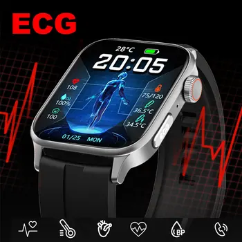 2023 Nové Inteligentné Hodinky EKG+PPG Telesnej Teploty Monitorovanie Srdcovej frekvencie SmartWatch IP67 Vodotesný, Multi-sport Režimom Fitness Hodinky