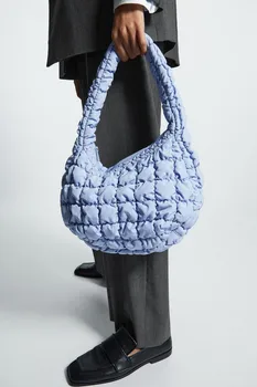 2023 Nové Módne Ženy Skladaný Mini Taška Lady Cloud Tvar Kabelky Podpazuší Tašky na Zips