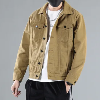 2023 nové denim kabát mužov na jar a na jeseň voľné bežné kórejská verzia trend príťažlivých mužov na oblečenie príliv bunda značky