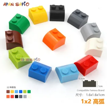 20pcs/veľa DIY Bloky Tehly Rad 1X2 Vzdelávacie Montáž Konštrukcie Hračky pre Deti Veľkosti Kompatibilné S Zbrusu
