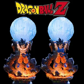25 cm Dragon Ball Z Majin Buu Obrázok Ducha Bomba Led Svetlo, Anime Postavy Pvc Socha Figúrka Model Bábiky, Dekorácie Deti Hračka Dary