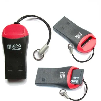 2KS USB 2.0 T-Flash, Micro SD TF Čítačka Pamäťových Kariet Mini Obal Whistle Štýl Prenosné, Ľahko prenosný Mobilný Telefón MicroSD Karty