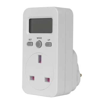 2X Digital Power Meter Plug-In Zásuvky Elektrickej Wattmeter Energie Monitor Plug UK