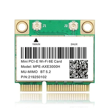 2X Wifi 6E 2400Mbps AX210 MPE-AXE3000H Wireless PCI-E Karty Pre BT 5.2 802.11 AX 2.4 G/5G/6Ghz Siete Wlan Card Adaptér