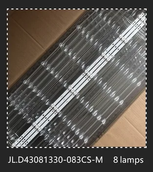 3-30PCS LED Pásy 8lamps Pre 43L1600C JL.D43081330-083CS-M DEXP F43D8000 F43D7000K LC430DUY-SHA1 T43d16sf-01b Sampo Em-43at17d