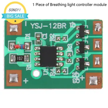 3V6V12V Pomalé Dýchanie Svetlo Modul 3-pásmový 300mAh Svetlo s Pomaly Blikajúce Svetlo Postupne zapnutie A Vypnutie Čip