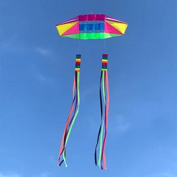 4/10M Rainbow Rotujúce Trubice Strapec Chvost Popruh Pomáha s Kite Rovnováhu a Stabilitu Špeciálne Efekty Kite Flying Chvost Prívesok