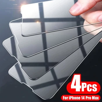4PCS Tvrdeného Skla Pre iPhone 14 13 11 12 Pro Max SE 8/7 6 Screen Protector pre iPhone 14 Plus 13 12 Mini 11 XR XS Max Sklo