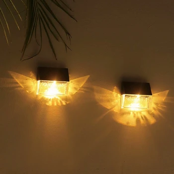 4Pcs Nové Solárne Nástenné Osvetlenie Vonkajšie Nádvorie LED Teplá/Farebný Motýľ Tieni Záhrady Villa Krajiny Plot Festival Dekor Lampa