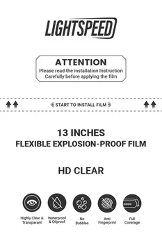 50PCS HD Flexibilné Hydrogel Film 300MM*200 MM Pre Film Rezací Stroj