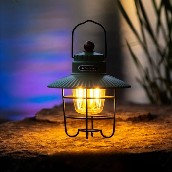 5W IPX4 Vonku Power Bank Ponúka Atmosféru Lampa LED Camping Svetlo Ručné Svietidlo Prenosné Stan Visí Lampa