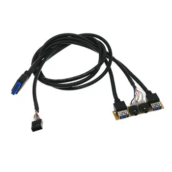 60cm Doska Vysoký Dvojitý USB Predlžovací Kábel R2LB