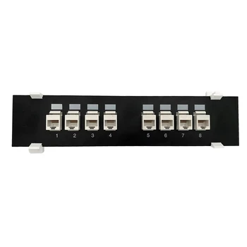 8 Portov pre Mačky 6 Nástroj-menej UTP Sieťový Modul Patch Panel RJ45 Kábel Siete Adaptér Konektor Ethernet Rozvod Fram