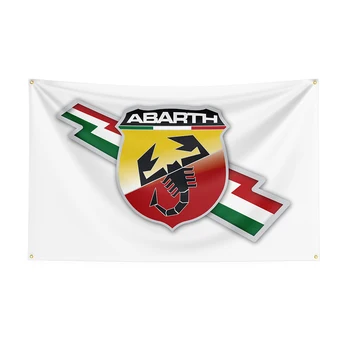 90x150cm Abarthss Vlajka Polyester Vytlačené Racing Car Banner Pre Decor1