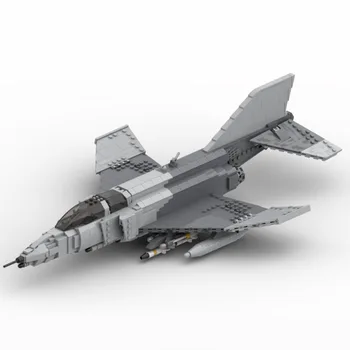 985PCS WW2 Vojenskú MOC F-4G Wild Lasica jet fighter Model DIY kreatívne nápady high-tech Deti Hračka Darček lietadlo Lietadlo Bloky