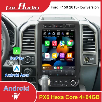 Android11 Tesla Štýl Auto Multimediálne Stereo pre Ford F150/ Rapto 2015 - Nízka Verzia Bezdrôtový Carplay GPS Navigácie Hráč Hlavu