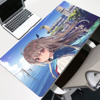 Anime Dievča, Podložku pod Myš, Rgb s USB Rozhranie Office Hra Príslušenstvo Stôl Podložka Notebook Keyboard Mini Pc MousePad Xxl Koberec