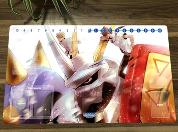 Anime Digimon Playmat Omegamon Trading Card Game Mat DTCG CCG Mat Podložku pod Myš, písací Stôl Herné Hrať Mat Mousepad & Karty Zóny Voľného Taška