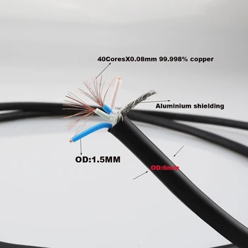 Audiocrast A53 4 Jadro signálový Kábel Audio Surround hifi prepojenie Drôt XLR/RCA kábel