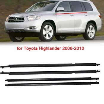 Auto Okno Weatherstrip Sklo Tesniaca Pásky Tesniace Pásky Gumy Počasie Pásy pre Toyota Highlander Roky 2008-2010 Liatie Výbava