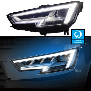 Auto Predných Svetlometov Pre A4 B9 A4L Hlavu reflektorov S Dynamickým Zase Signál Objektív Automobilového Príslušenstva, Montáž 2 KS