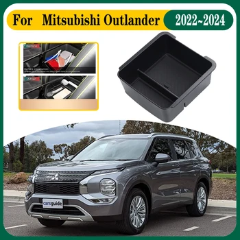 Auto Úložný Box Pre Mitsubishi Outlander PHEV MK4 IV 2022 2023 2024 Auto Opierke Úložný Box Organizátor stredovej Konzoly Príslušenstvo