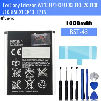 BST-43 / BST43 batérie pre Sony Ericsson WT13I U100 U100i J10 J20 j108i telefónne J108i S001 CK13I T715 Pôvodná Kapacita Batérie Telefónu
